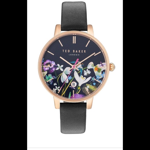 Ted Baker London Accessories -  Ted Baker black floral watch NWT
